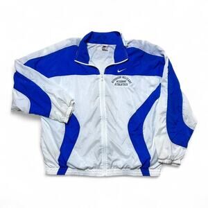 Nike 90s White Tag Vintage Blue Colorblock Windbreaker Military Academy Large